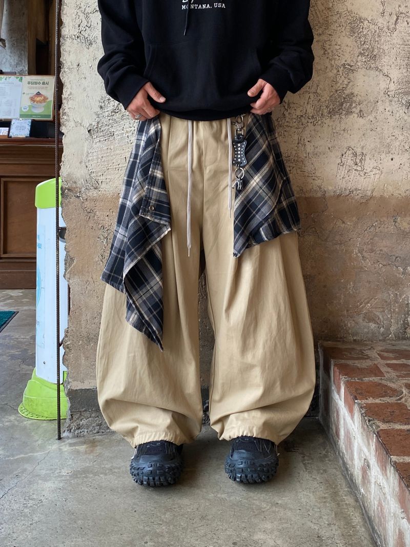 SSROOM（エスエスルーム）の「Debut Check Layered Cotton Pants 2C（Pants）」
