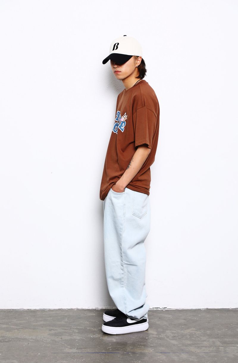 MBSRCOPT103 MID90 BAGGY DENIM PANTS ICEBLUE