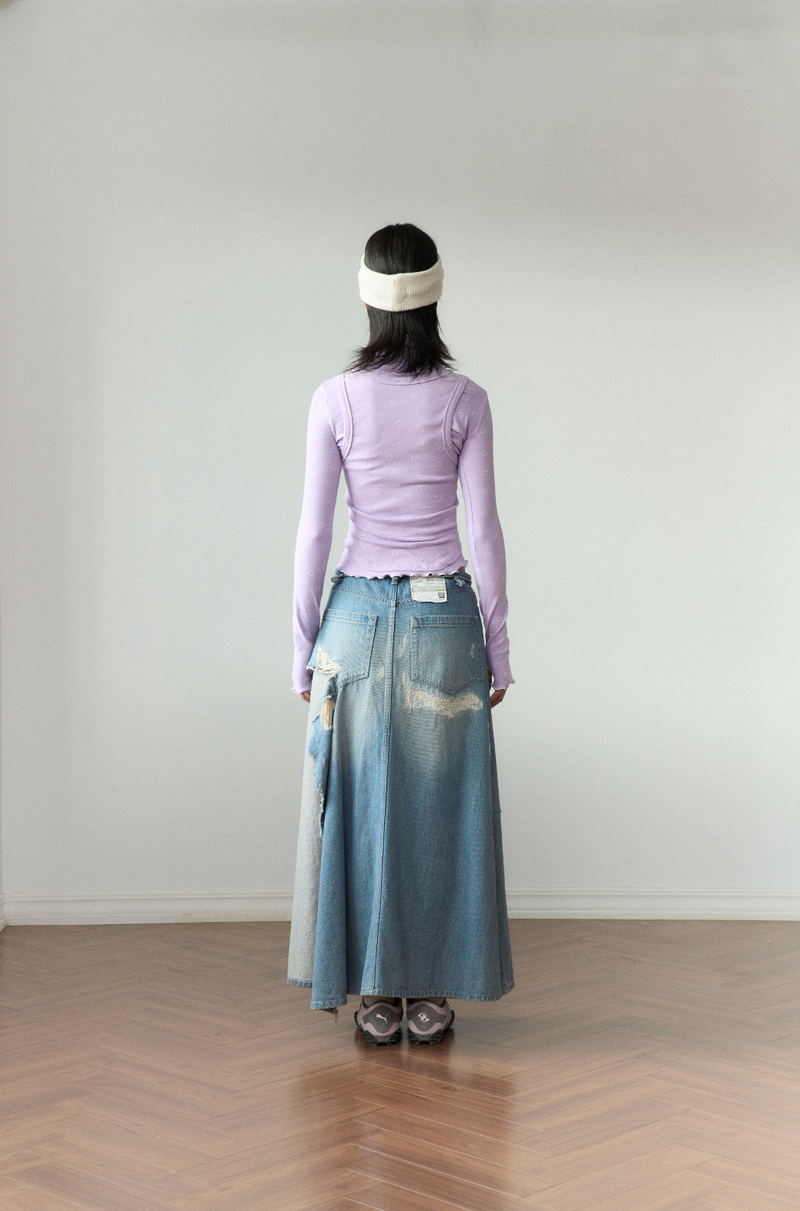 smile turtleneck lavender
