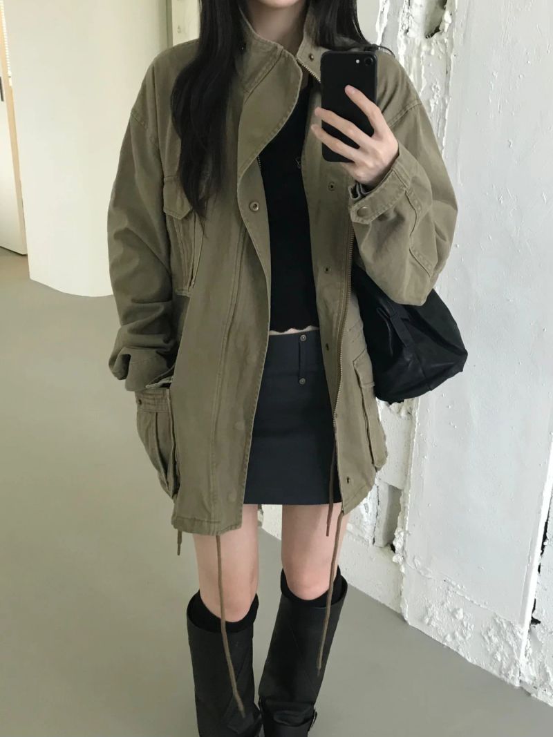 Washed Field Jacket (2 colors)