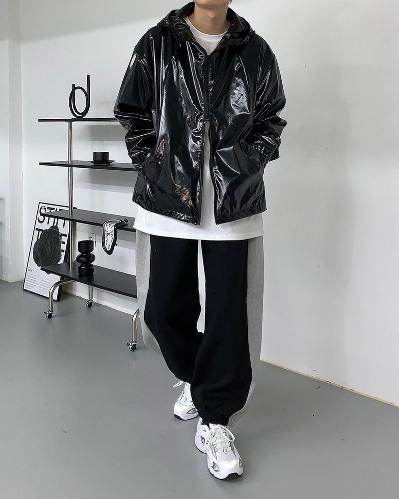 RH Pendant Enamel Leather Jacket (3 colors)