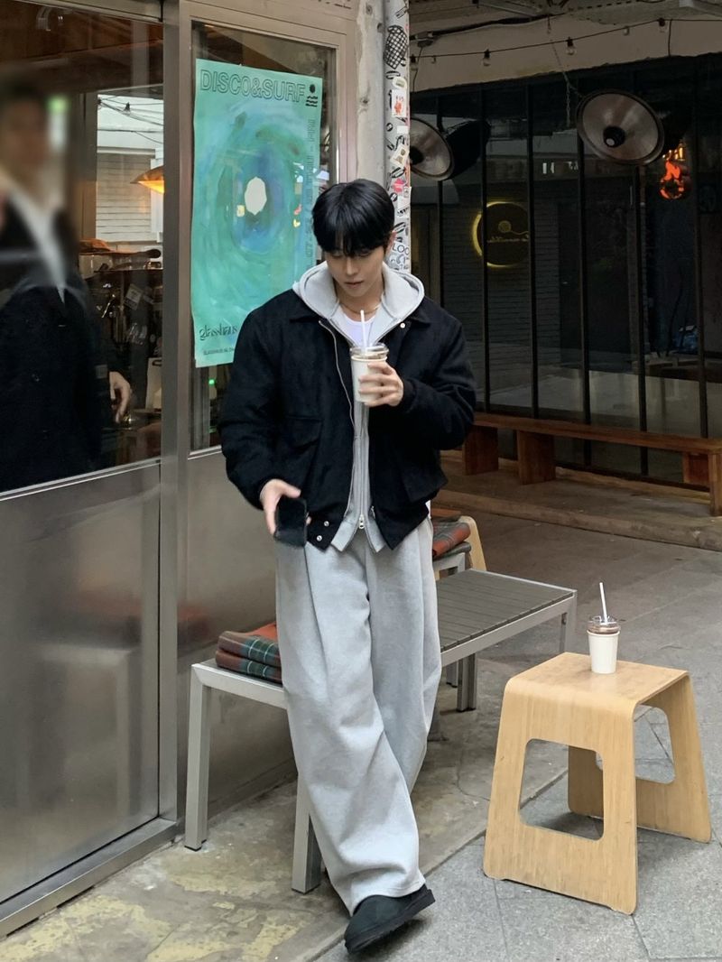 (fleece ver)アンバランストレーニングパンツ