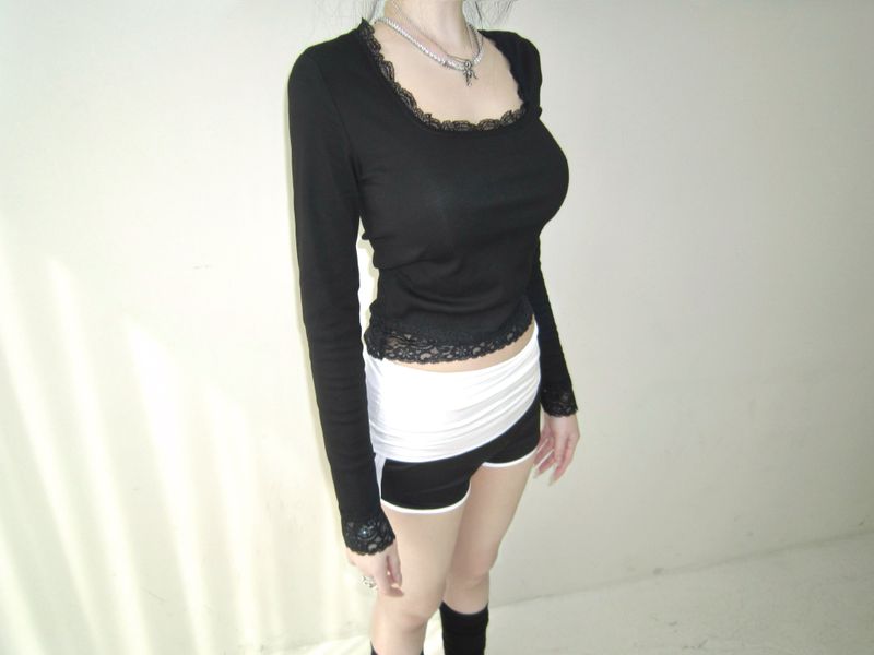 Lace long sleeves-T
