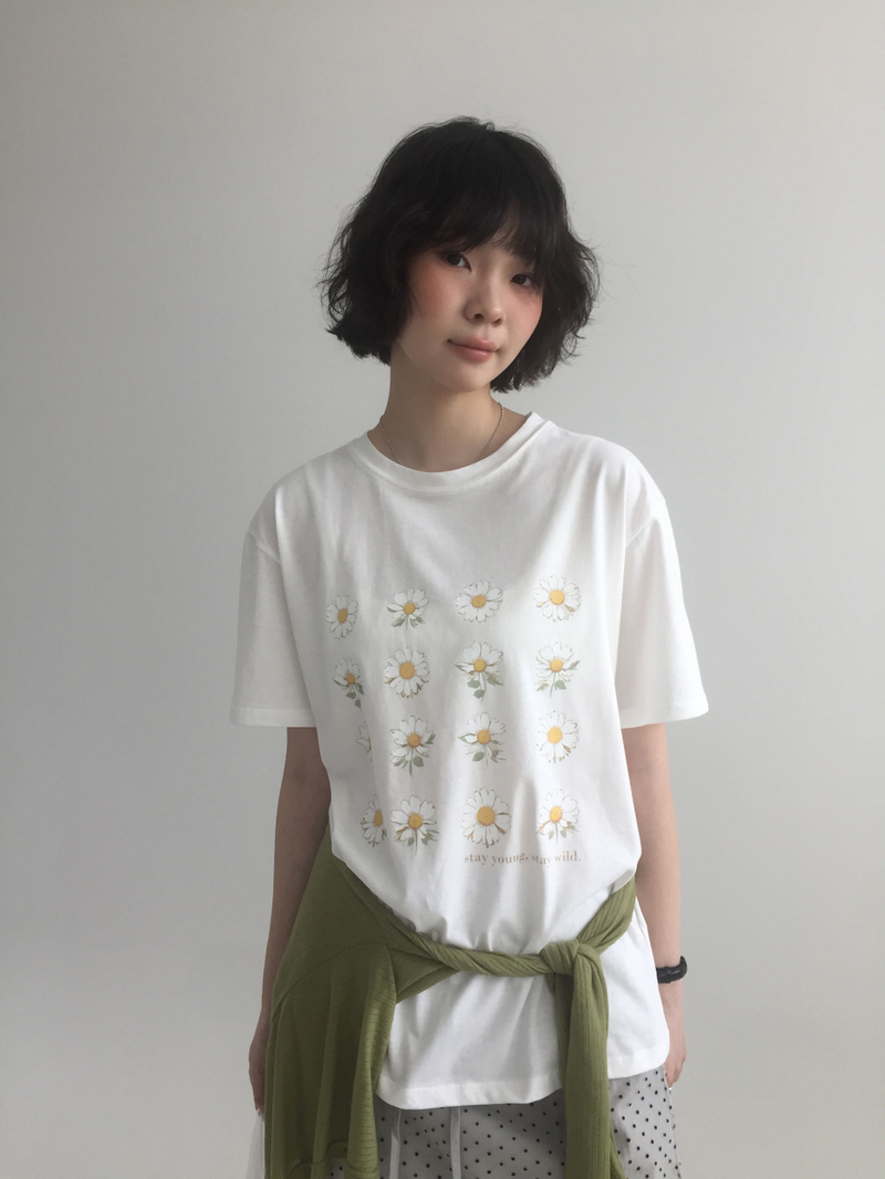 YWD FLOWER T-SHIRTS (3color)