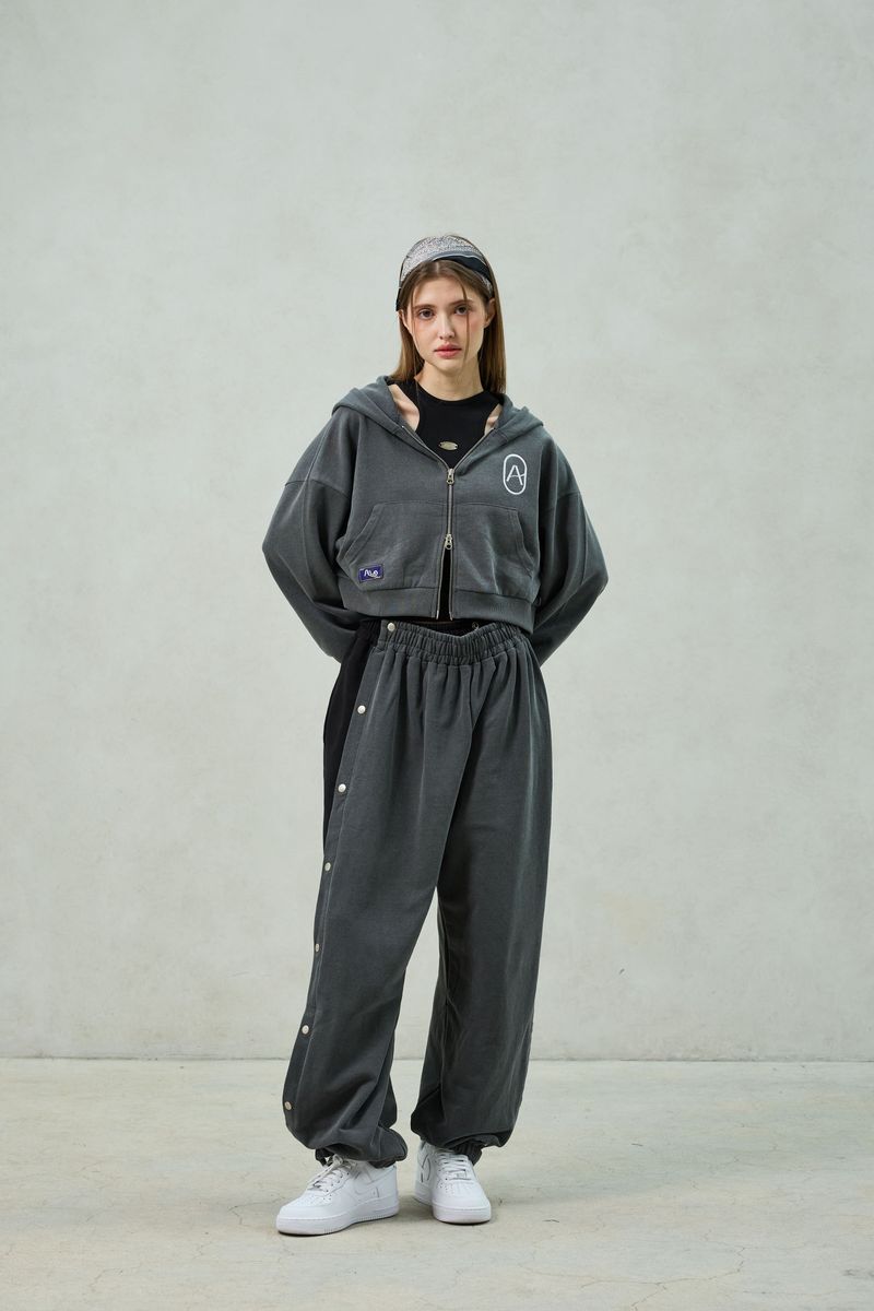 PITA HOOD ZIP-UP / CHARCOAL
