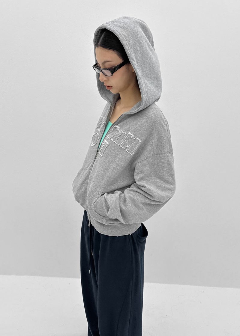 [MADE] Plbun Applique Hood Zip-Up (Set Available)