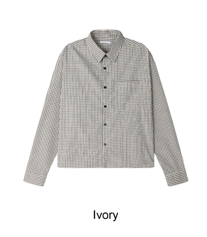 Tinead Crop Check Shirt
