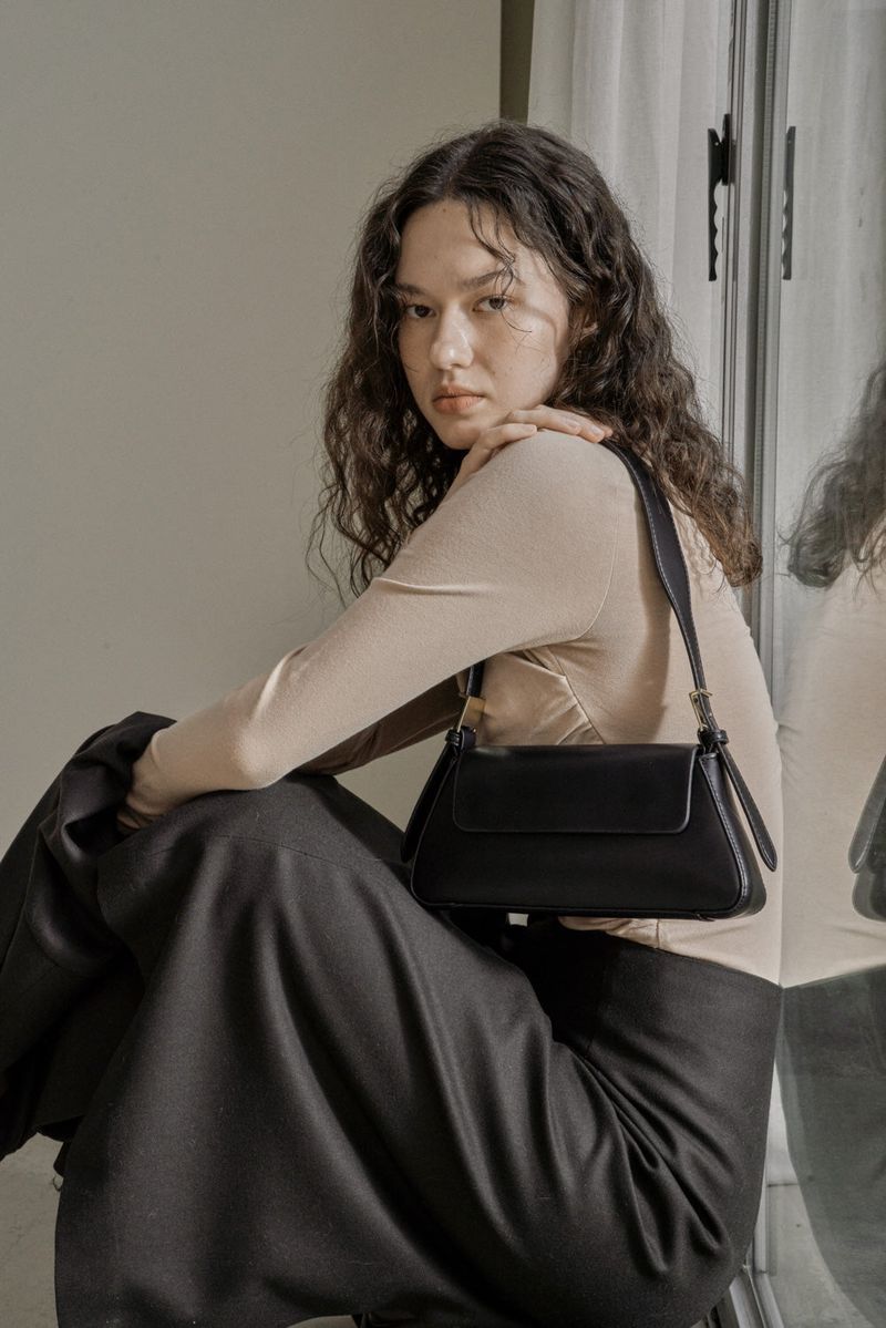 DRAPE JERSEY TOP_BEIGE