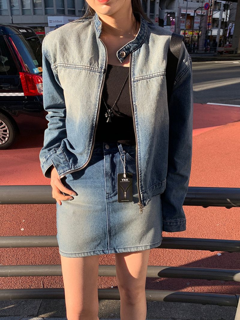 [MADE] Dune Y2K denim mini skirt