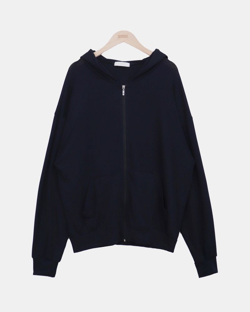 Gyuni Sheer Hooded Zip-Up
