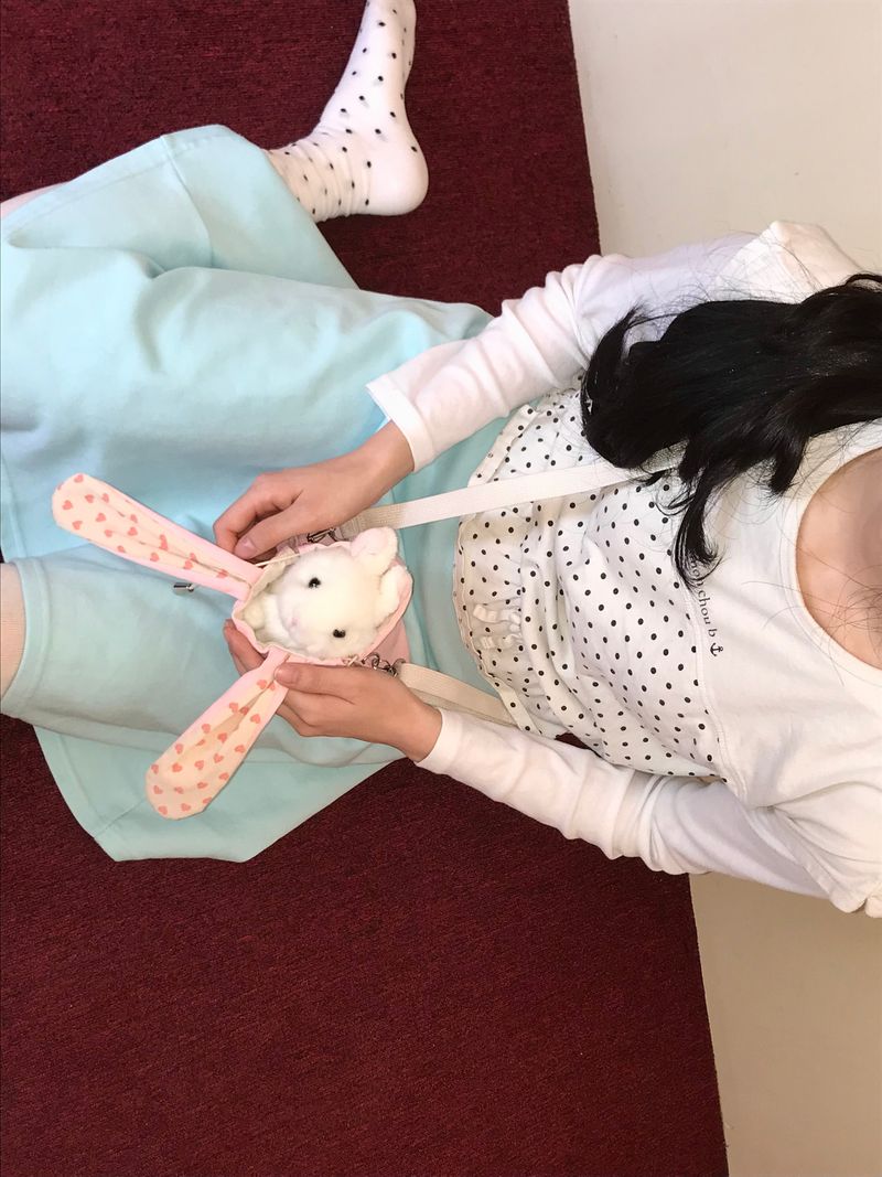 Bunny bag - Pink heart