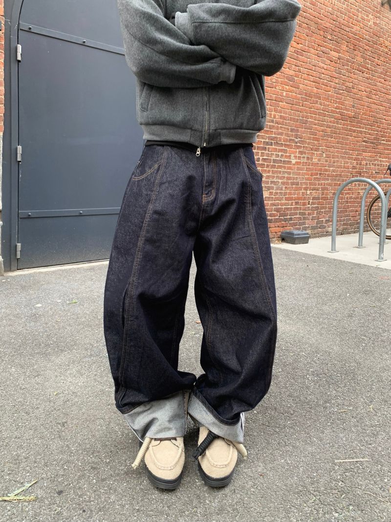 Mine Balloon Selfie Denim Pants