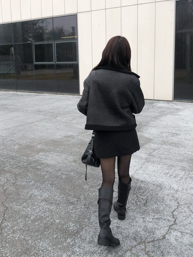 [Belt Set] Ropan Wool Mini Belt Skirt