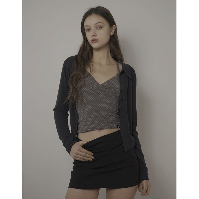 DOT CAMISOLE-GRAY