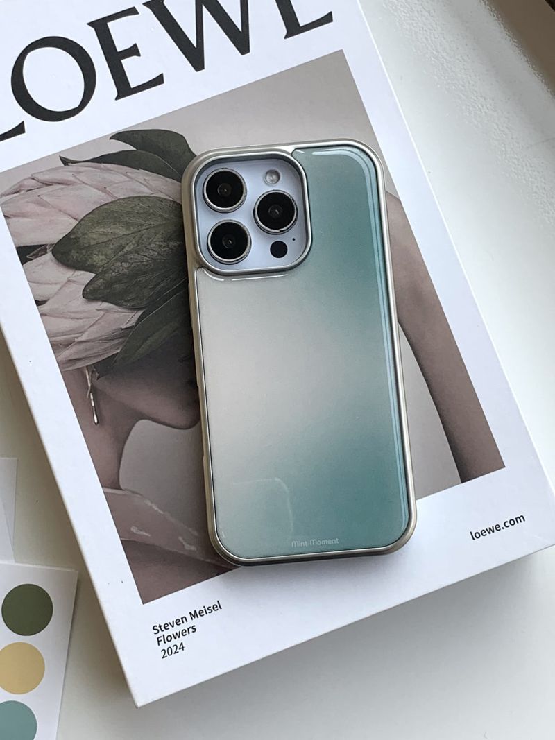 [MADE]フォレスト シルバーエポキシバンパー iPhoneケース