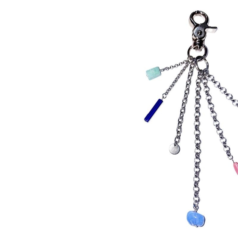 gemstone chain keyring 001