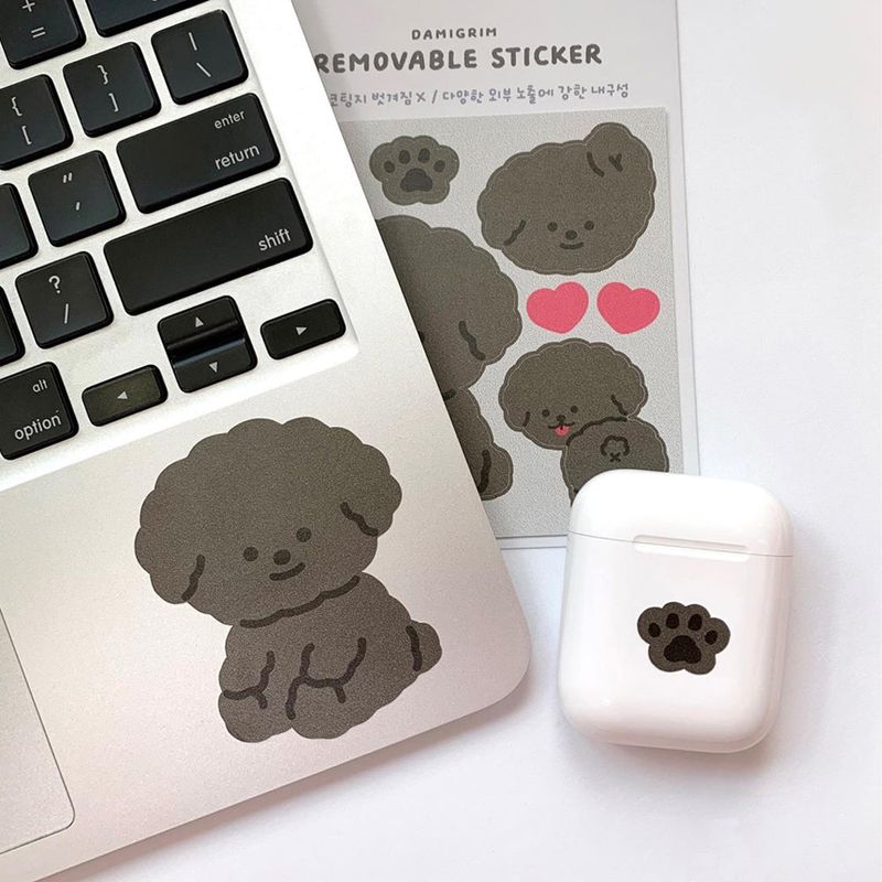 【1+1 SET】 Puppy Removable Sticker