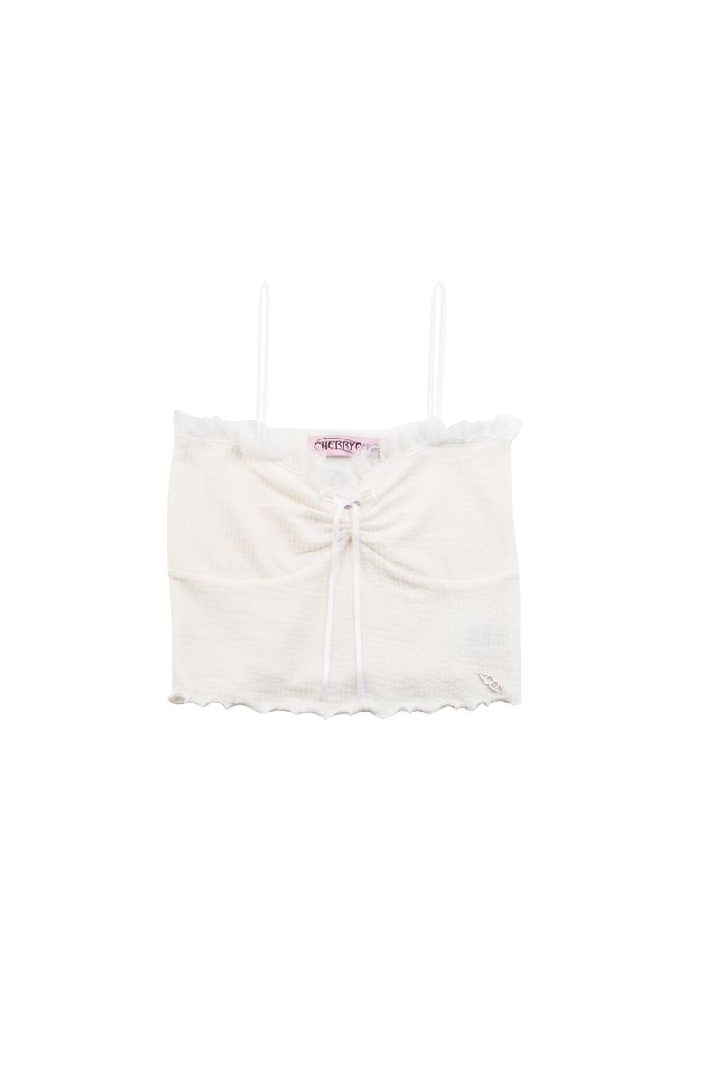 lace top warmer set - ivory