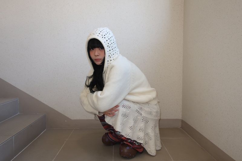 ニットレイヤースカート