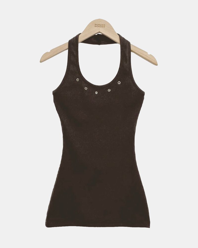 Lunef Halter Neck Sleeveless Top