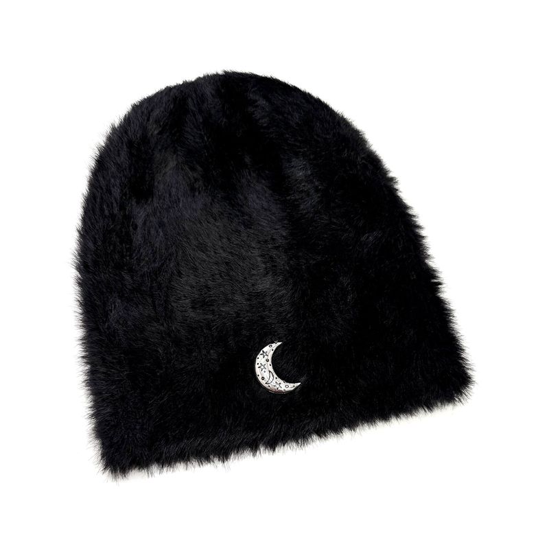 Moon Power Beanie [Black Fur]