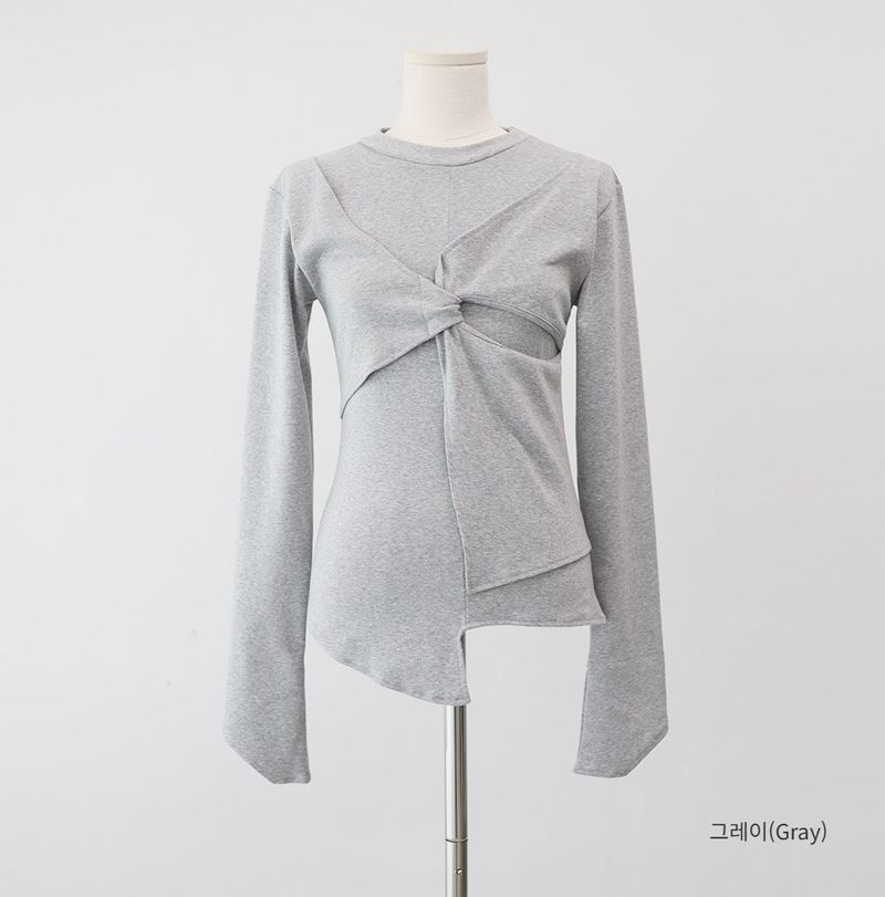 Twisted Slit T-Shirt