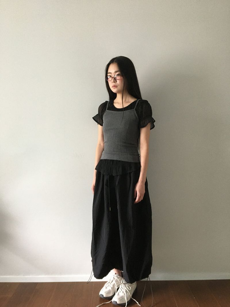 Vivi Balloon Long Skirt (3color)