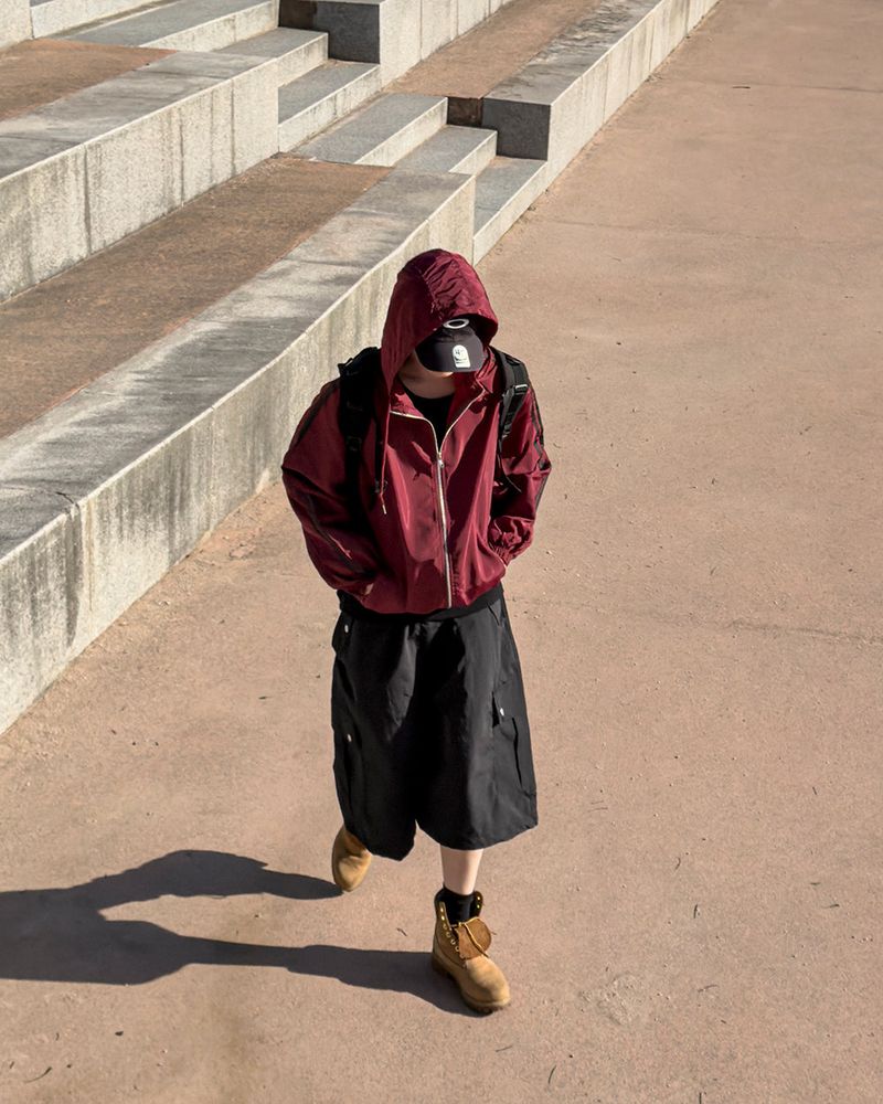 Kelt Nylon Cargo Bermuda Pants