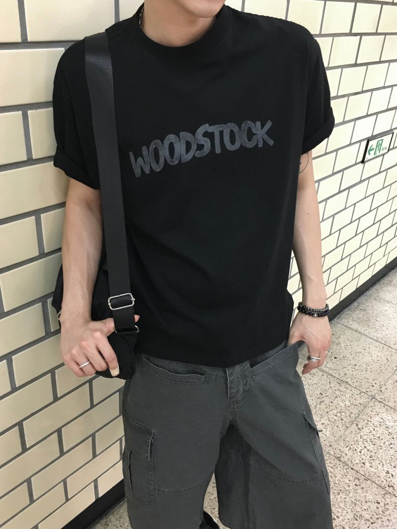 Stock Semi-Crop Short-Sleeve T-Shirt 4C