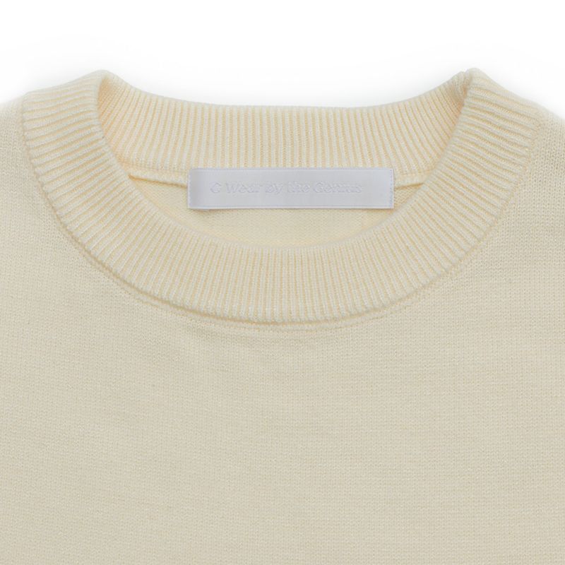 SOFT CREW NECK KNIT IVORY