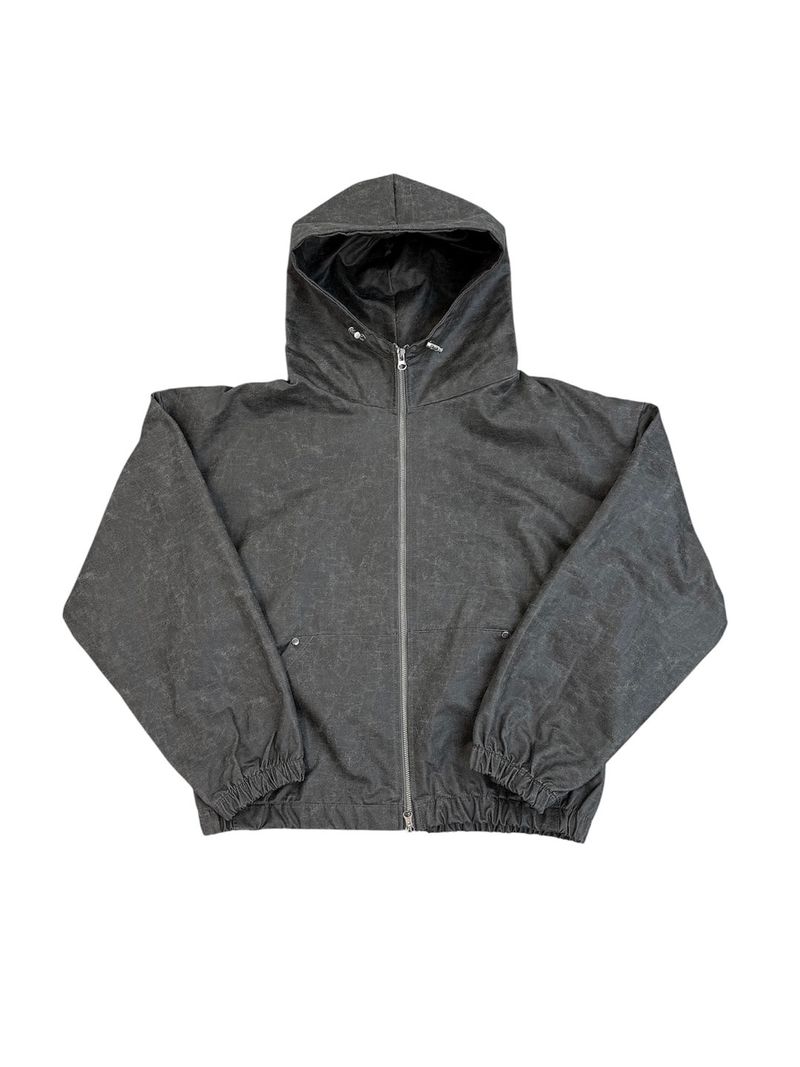 Smoky Leather Hood Jumper
