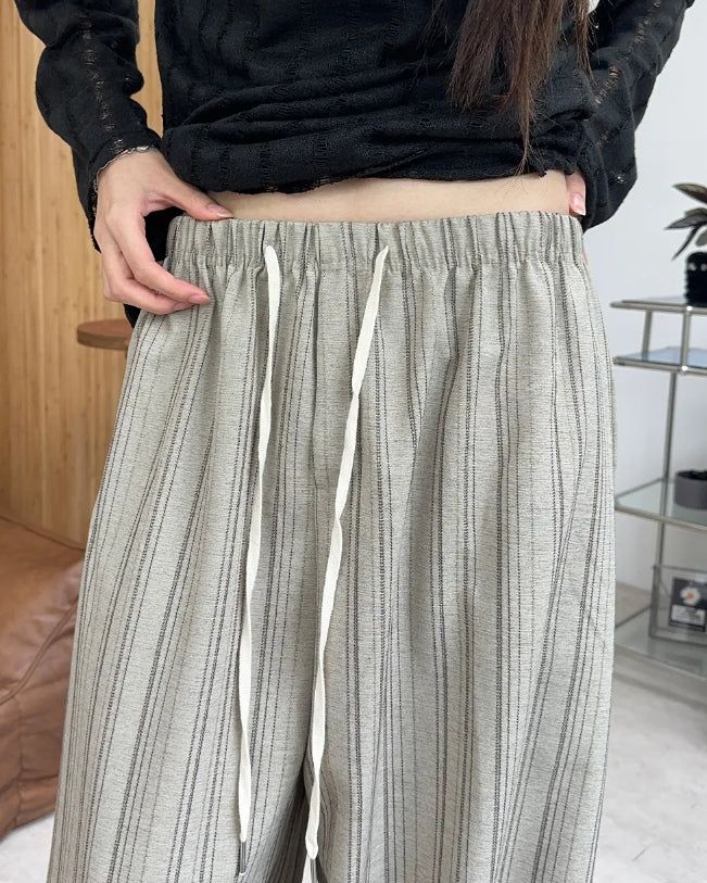 Pierre Striped Banding Slacks