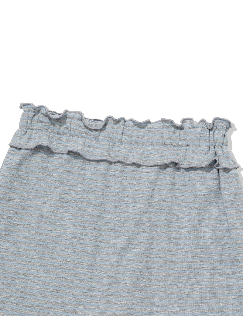 FRILL CAPRI SKIRT PANTS(ST GREY)