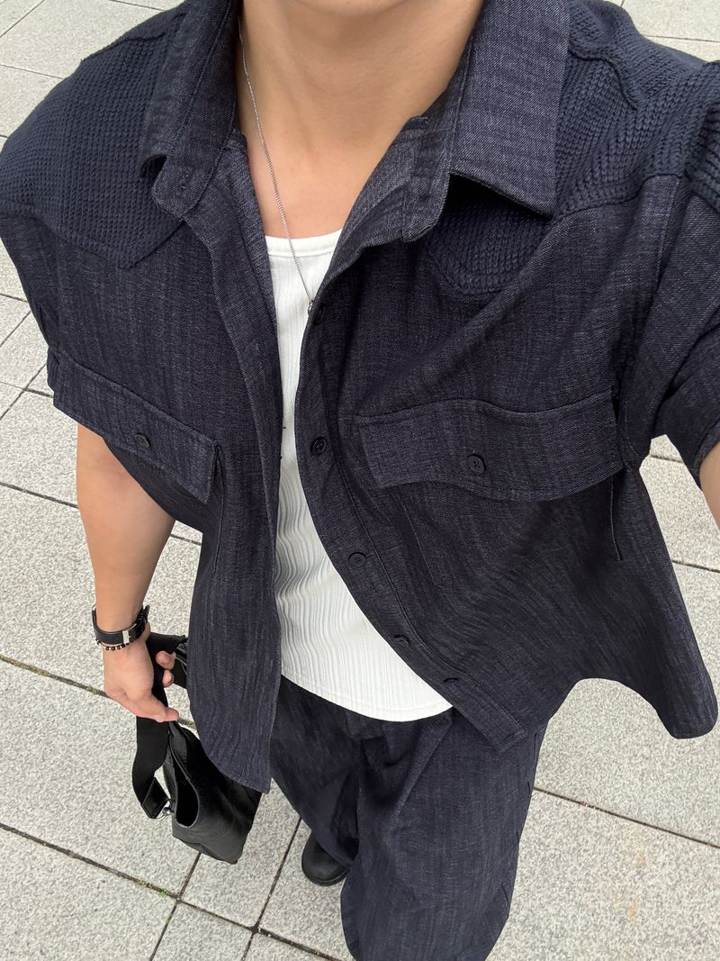 Mir banding denim pants