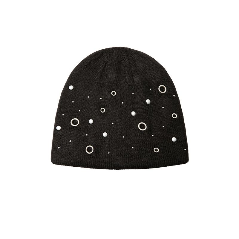 MIDNIGHT MOVE（ミッドナイトムーブ）の「eyelet beanie (black)（Hats）」