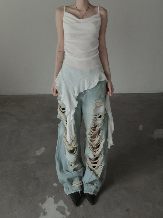 Bark Heavy Distressed Denim