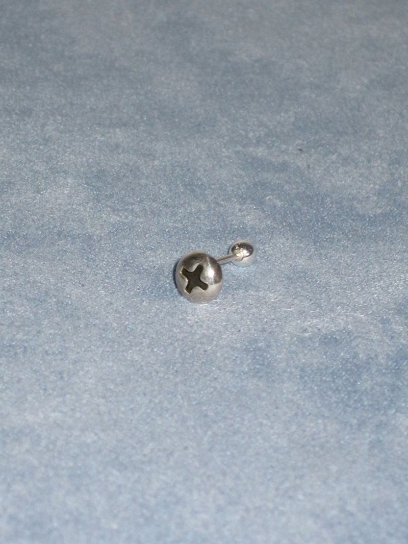 [925silver] Screw piercing