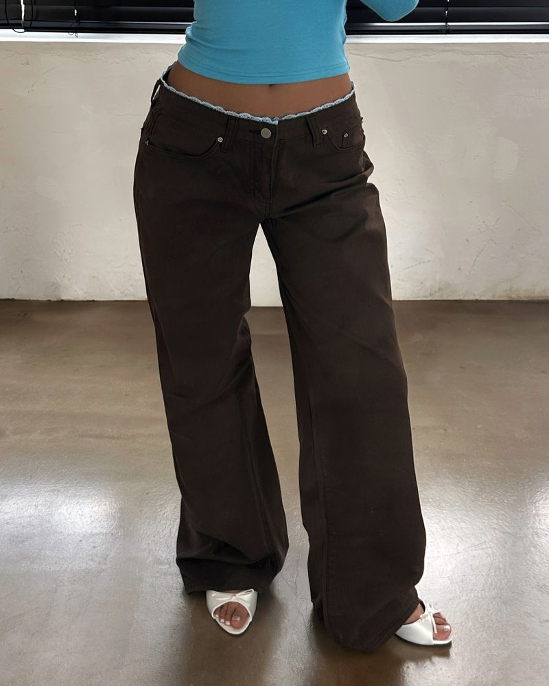 IN THIS HOUSE(インディスハウス)の「Lace Sagging Wide Pants (2C)(Pants)」