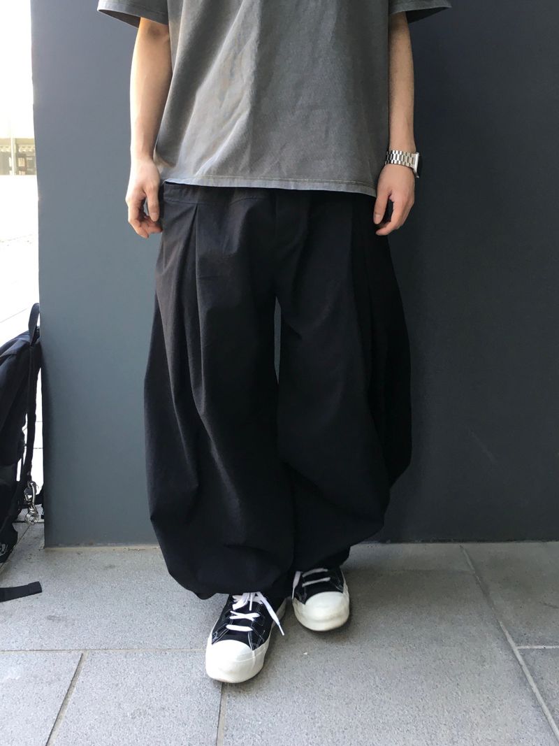 Mier Linen Cut-out Wide Pants 4C