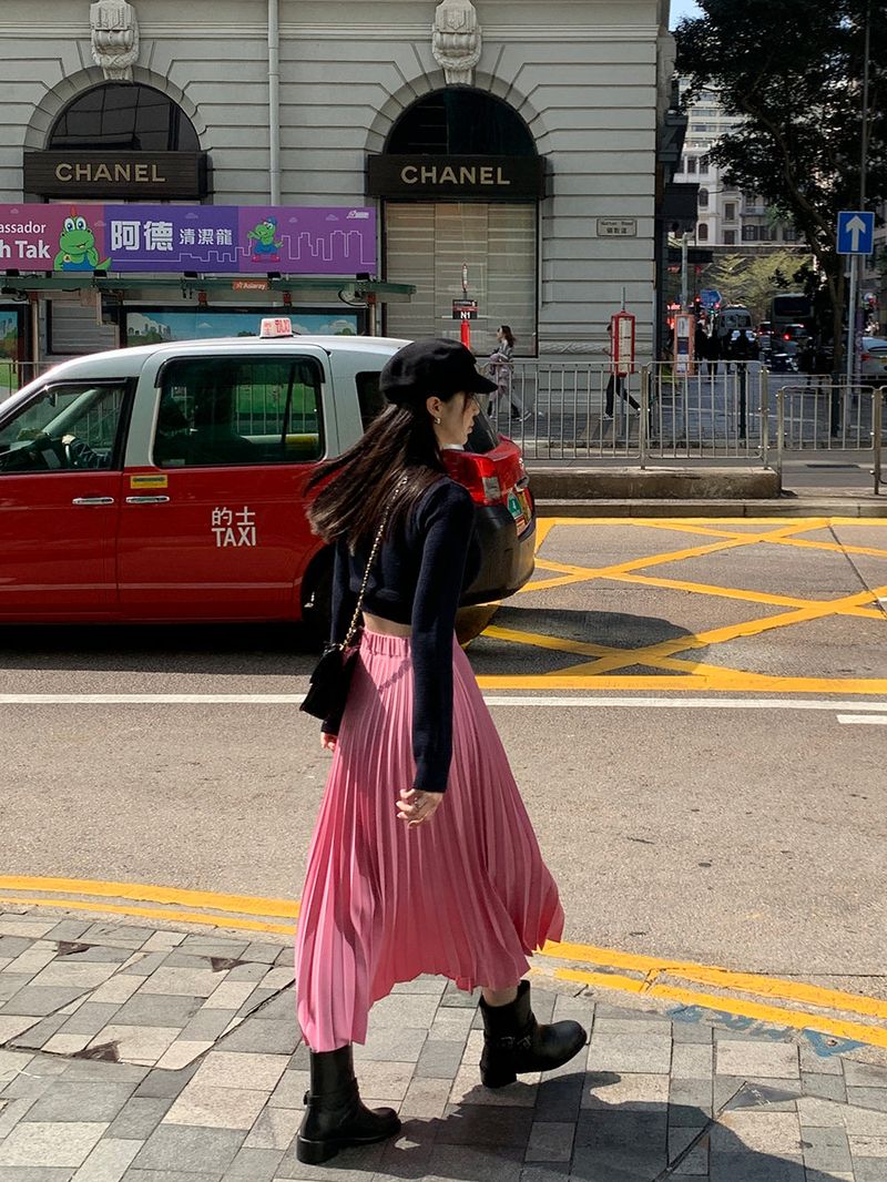 [MADE] LOVE MORE PINTUCK LONG SKIRT