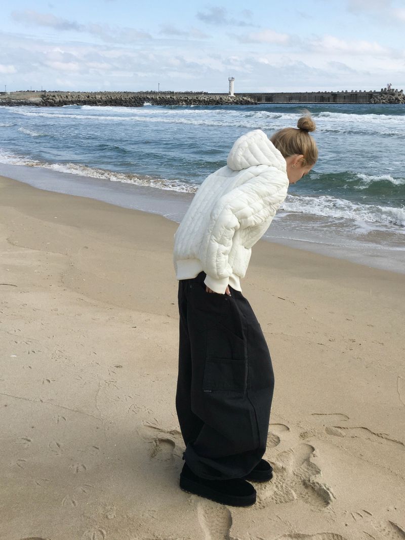 Lovey Heart Cargo Wide Pants (3c)
