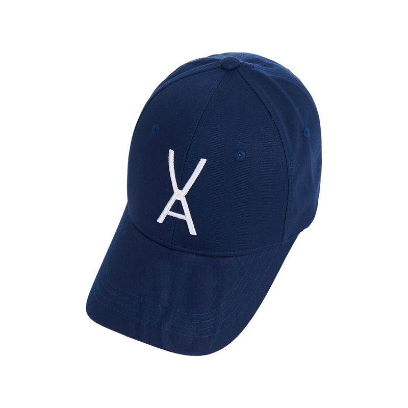 VA Big logo over fit buckle cap NAVY