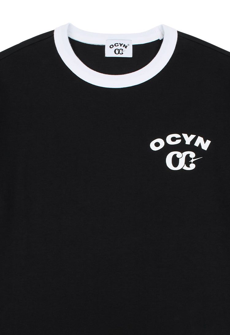 リンガーTシャツ ブラック