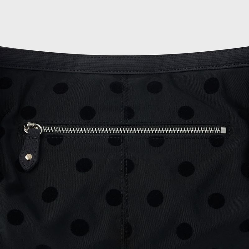 Buckle Cross Bag (Dot Black)