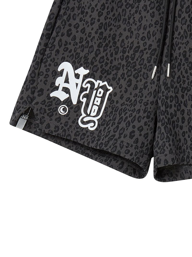 LETTER N SHORTS (CHARCOAL)