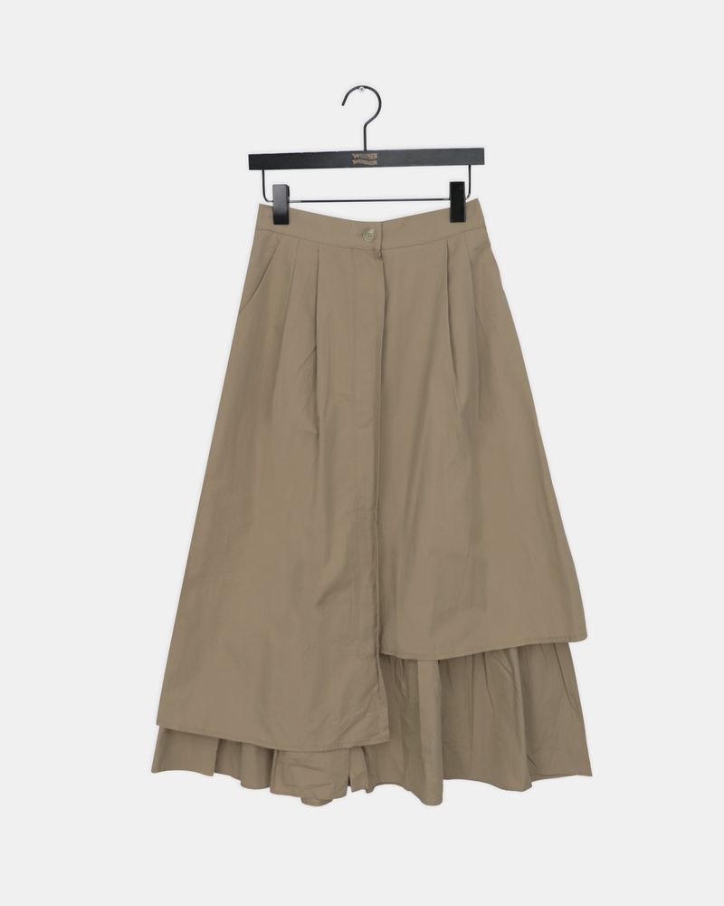 Erin Layered Flare Long Skirt