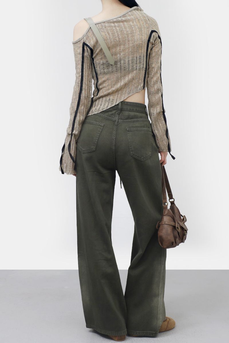 Lopao Belt Uneven Knit