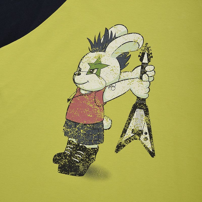 ROCKTTY BUNNY RAGLAN T-SHIRT [LIME]