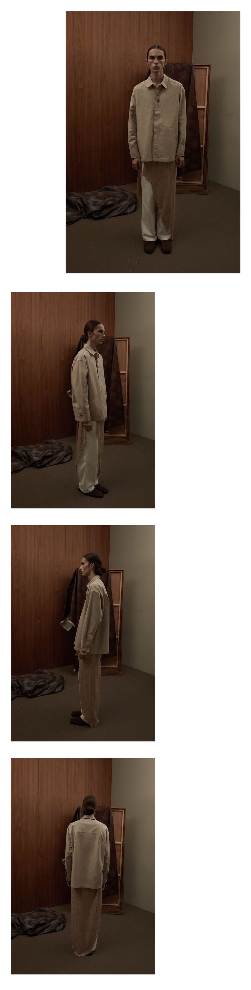 EASY OVERSIZE SHIRTS [BEIGE]