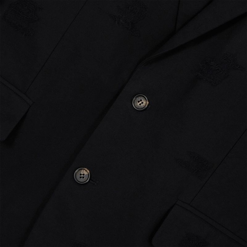 [ULKIN] Destroyed Overfit Single Jacket_Black